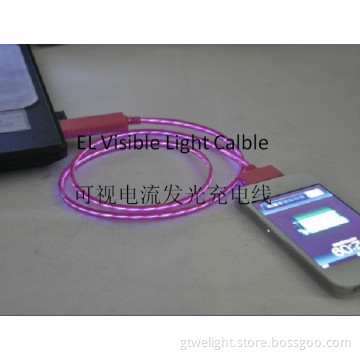 for iPhone 5 EL Visible Light Charging Cable
